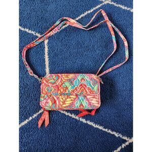 Vera Bradley Paisley Mini Crossbody Wallet & Cellphone Bag
